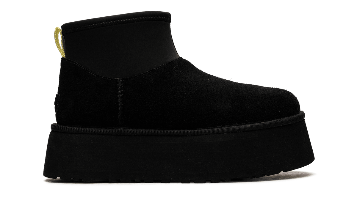 UGG WOMENS Classic Mini Dipper Boot Womens "Black Yellow" 1168170 BLK 1168170 BLK from Stadium Goods