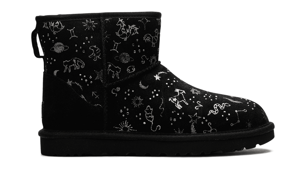 UGG WOMENS Classic Mini Womens "Zodiac - Black" 1112516 BLK 1112516 BLK from Stadium Goods