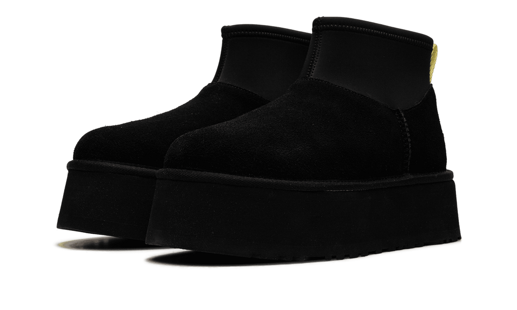 UGG WOMENS Classic Mini Dipper Boot Womens "Black Yellow" 1168170 BLK 1168170 BLK from Stadium Goods
