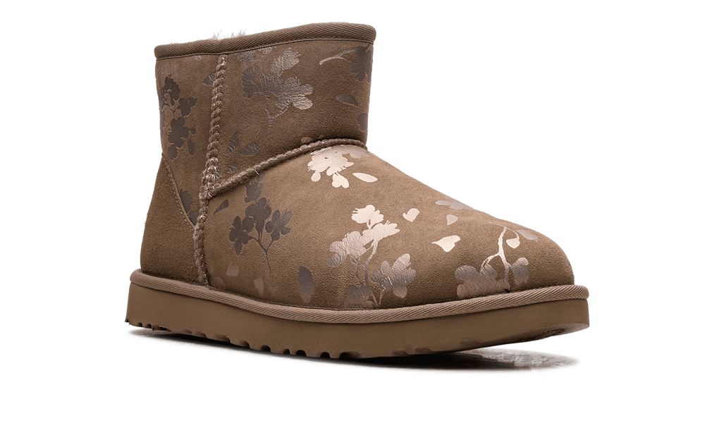 UGG WOMENS Classic Mini Womens "Floral Foil Fleece Lined" 1118163 AMP 1118163 AMP from Stadium Goods