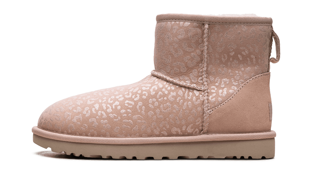 UGG WOMENS Classic Mini Womens "Snow Leopard Fleece Lined Pink" 1113494 QRT 1113494 QRT from Stadium Goods
