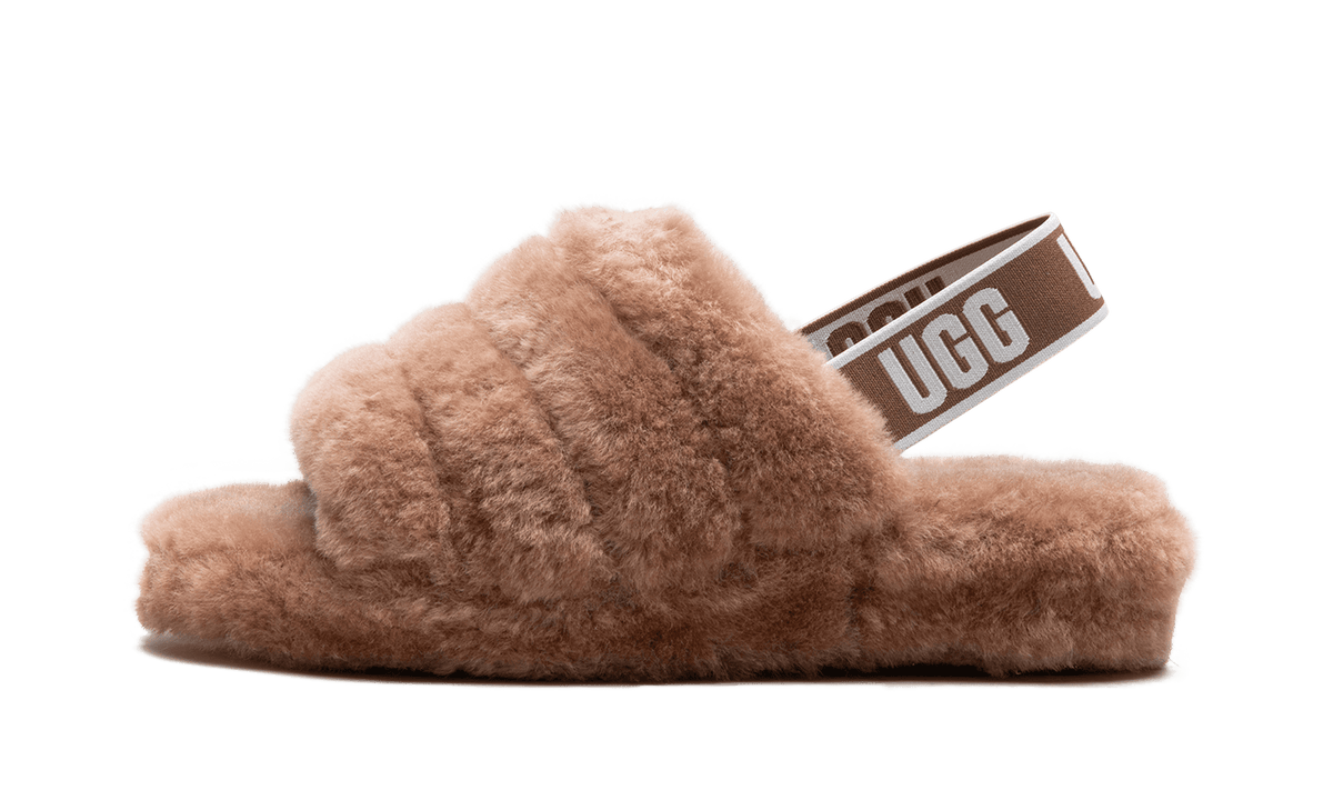 UGG WOMENS Fluff Yeah Slide Womens "Chestnut" 1095119 CHE 1095119 CHE from Stadium Goods