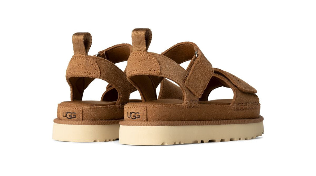 UGG Women's Goldenstar Ultra-Cush Sandal Suede Chestnut - 1136783-CHE