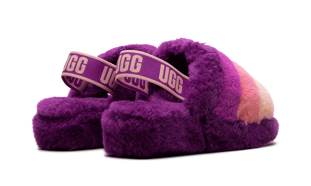 UGG WOMENS Fluff Yeah Slide Womens "Berrylicious Multi" 1097169 BSML 1097169 BSML from Stadium Goods